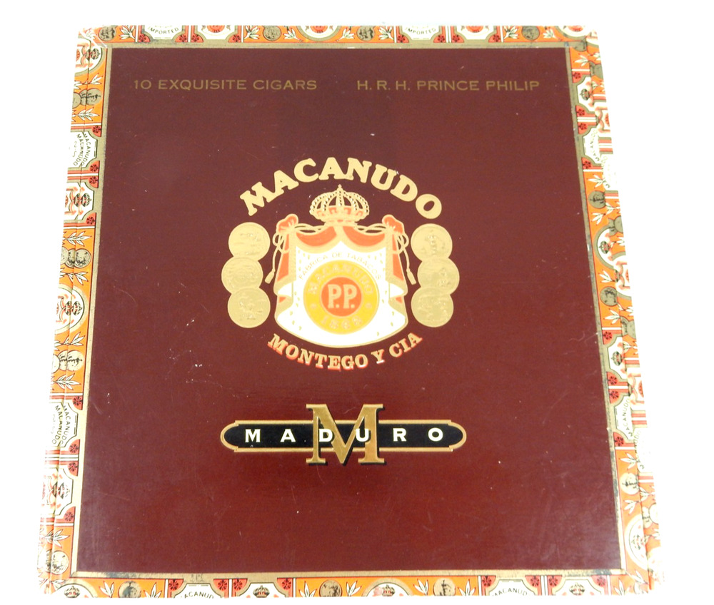 Macanudo Montego y Cia Maduro Cigar Box HRH Prince Philip Dominican Republic